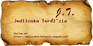 Jedlicska Terézia névjegykártya